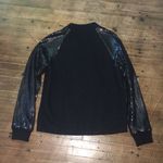 Line and Dot Revolve wool sequined Bikercore asymmetrical jacket Photo 2