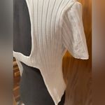 Isalis  Ribbed top curved hem cut out back size medium Photo 10