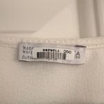 ZARA White V-Neck Sleeveless Blouse Photo 3