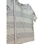 Talbots Navy Blue White Short Sleeve Popover V-neck Nautical Picnic Top 2X Photo 5