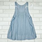Hollister  Blue White Striped Sleeveless‎ Embroidered Tank, Light, Size Small Photo 8
