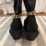 Western bootie with chain Black Size 7 Photo 2