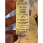 frame denim Frame Shirt Women Medium White Organic Cotton Le Mid Rise V Neck‎ Tee Athleisure Photo 8