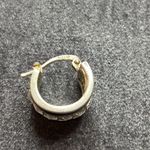 Sterling Silver Hoop Earrings Black Onyx Photo 8