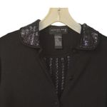 August Silk  Knit Black Beaded Cardigan & Cami Set Photo 3