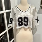 Cropped White Football Jersey 89 Photo 1