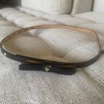 Kate Spade ♠️ New York Leather Bow Belt with Pearl Embellishments. Sz 37 inches Photo 2