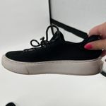 Anthropologie Anthro J/slides black Damien Perforated Knit Platform Sneakers Shoes size 8 Photo 3