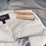 NYDJ NWT  Front Patch Pocket  Wide Leg Capri Jeans Frayed Hem White Photo 3