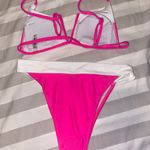 SheIn Hot Pink And White Bikini Photo 3
