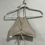 Aerie Swim Sand / Nude Halter Bikini Top Size Small Photo 0