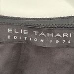 Elie Tahari  Lexington Ponte‎ Leather Trim Sheath Dress Size 10 Photo 2