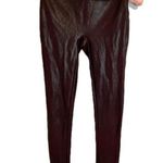 Spanx  eggplant faux leather Rare! Size medium Photo 0