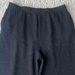 St. John Santana Knit Pleated Wide Leg Trouser Pant Black 6 Photo 6