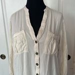 Listicle  CREAM BUTTON FRONT LONG SLEEVE BOHO DRESS ROMANTIC Photo 2