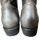 Frye Billy Short Ankle Dark Pewter Boots Silver Metallic size 8 Photo 7