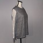 Flora Nikrooz Grey Sweatshirt with Lace Sleeves Women’s size Medium Gray Photo 2