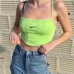Nike Lime Green Reversible Reworked Spellout Corset Top Photo 1