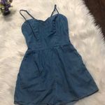 Nasty Gal Pistola Chambray Tie Back Romper Photo 4