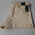 Wild Fable Shorts Women's Size 12 Beige High Waist Cuffed Casual Summer Denim Photo 5