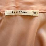Ellison  NWOT Elegant Peach Bow Blouse with Concealed Buttons Photo 5