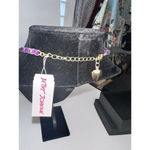 Betsey Johnson SPARKLING MULTICOLOR BEJEWELED FLORAL BUTTERFLY CHAIN NECKLACE Photo 2