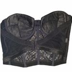 Vintage Sears black floral lace bustier 40C Size undefined Photo 1