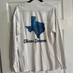 Gamma Phi Beta Texas Forever Long Sleeve Shirt White Size L Photo 0