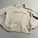 Madewell Peace to All Westlake Pullover Sweater in Coziest Yarn in Beige XXS Photo 0