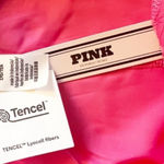 PINK - Victoria's Secret PINK VICTORIA’S SECRET Silky Pajama Shorts Rose Pink & Black Bling “PINK” Logo S Photo 5