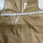 Banana Republic Tan Vegan Leather Mini Dress Size Medium new with tags Photo 5