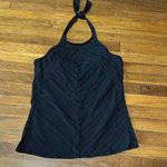 Kona Sol Black Halter Swim Top, Large Photo 0