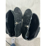 Jessica Simpson Womans  Chassie Black Suede Tassel Block Heel Ankle Boots 7.5 M Photo 5