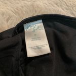 Kona Sol ‎ Bikini Top Women's Size Medium Black Triangle Side Cut Out Top Only Photo 4