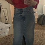 H&M  Long Jean Skirt Denim Light Wash Photo 1