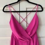 Jay Godfrey Turner Dress in Flamingo Hot Pink Gown Revolve 2 Bright Strappy Slit Photo 2