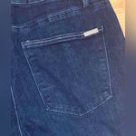 White House | Black Market Slim Ankle Mid-Rise Jeans Gold Thread Rolled Cuffs Sz 8 Photo 7