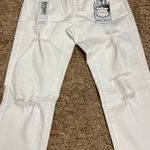 Wax Jean Low Rise White Wash Distressed Jeans Photo 3