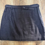 The Limited VTG Y2k  Belted Wool Blend Mini Skirt Dark Brown Womens Size 8 Tweed Photo 0