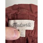 Madewell Paperbag Tapered Pants Size 2 XS Burnished Mahogany Red Cotton Casual Photo 1