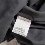 BBX Lephsnt Faux Wrap Dress Womens M Black Pleated Long Puff Sleeve Midi New Size M Photo 14