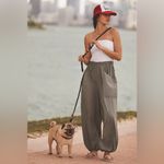 Anthropologie Daily Practice  Best Shot Jumpsuit Green White Twofer Strapless XS Photo 3