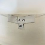 IRO  White Sheer Flutter Ruffle Sweater Sz XS Photo 3