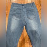 SheIn Blue Pearl Embellished Cropped Jeans Photo 11