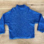 Workshop Republic Clothing  Turtleneck Sweater in Blue Photo 0