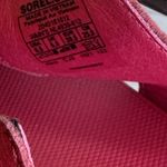 Sorel Sandals Womens Size 8.5 Pink Neon Yellow Platform Slingback Buckle Sport Photo 9