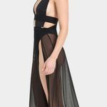 Topaz Long Chemise Black Size 10 Photo 1