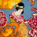 Natori  Geisha Garden Mandarin Tunic Top Large NWT V Neck Sleep Lounge Photo 3