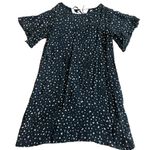 Cloth & Stone  Anthropologie Fun Print Shift Dress Black White Size Small Petite Photo 0