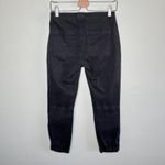 frame denim Frame Womens Trapunto Mid Rise Black Jogger Ankle Zip denim Pants Size 25 Photo 1